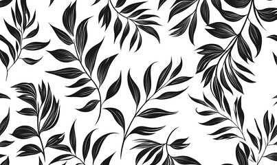 Fototapeta premium flowers and leaves in pictures illustrator2D