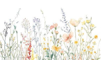 flowers and leaves in pictures illustrator2D