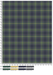 Plaid fabric pattern, blue, brown, cream, seamless for textiles, and for designing clothes, skirts or decorative fabrics. Vector illustration.