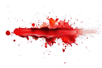 red paint splash - abstract background on black