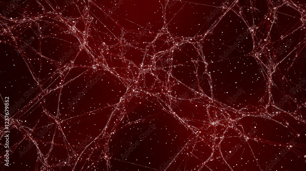 Poster red abstract network web background texture