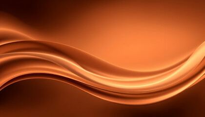 Fototapeta premium Abstract waves, golden sand dunes, smooth curves, warm orange tones, flowing lines, silky texture, desert landscape, minimalist composition, soft shadows, undulating forms, seamless transitions, surre