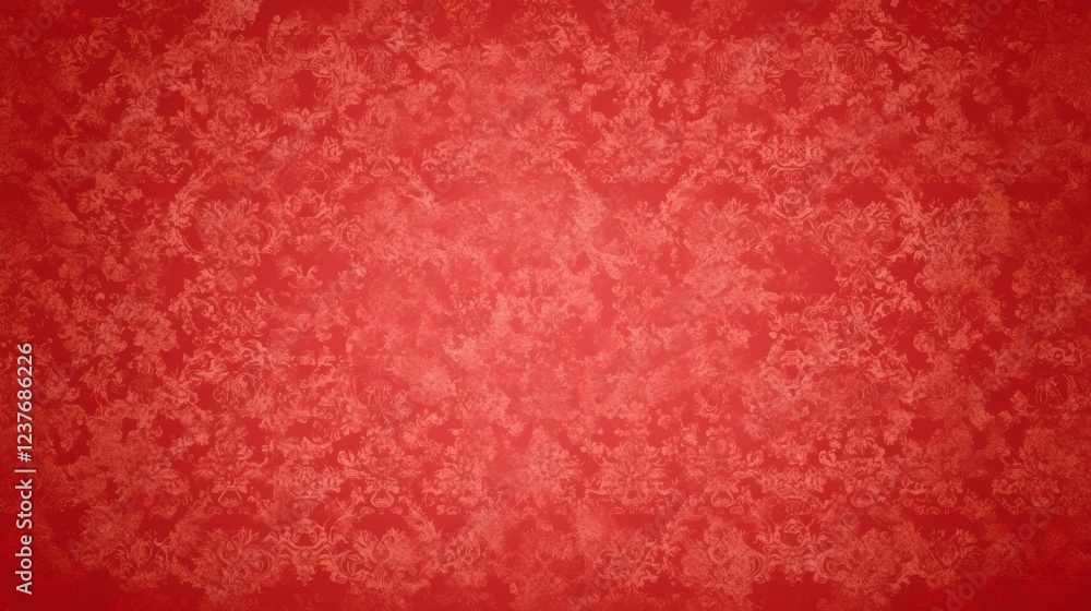 Poster red damask pattern background texture design (1)