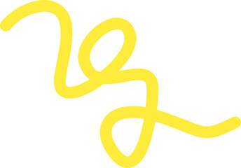 Abstract Decorative Swirl Line