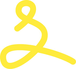 Abstract Decorative Swirl Line