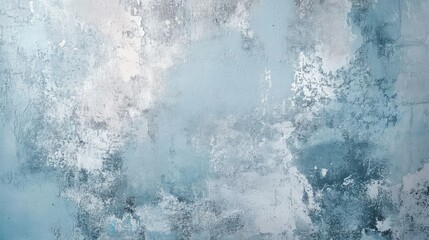 Stone wall surface with a light silver tone blending into soft blue highlights
