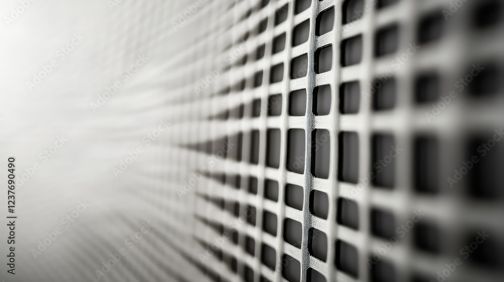 Aufkleber subtle grid pattern on a smooth light gray surface, elegant background