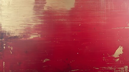 Obraz premium Red Gold Abstract Texture Background Painting