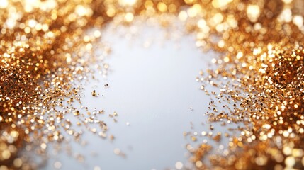 Golden Glitter Sparkle Background