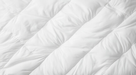 Obraz premium Bed set, white mattress close-up, created using Generative AI technology.