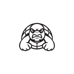 Turtle mascot template