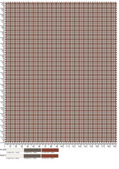 Plaid fabric pattern, blue, brown, cream, seamless for textiles, and for designing clothes, skirts or decorative fabrics. Vector illustration.