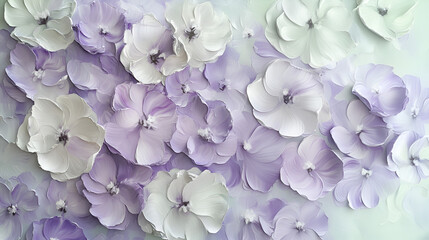 Soft Lavender Bliss: Pastel Gradient Floral Arrangement