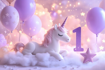 Magical Baby Milestone Backgrounds: 1 to 12 Months Celebration