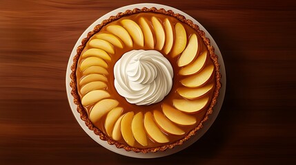 A Luxurious Caramelized Apple Tart with a Buttery Crust – A Sweet Symphony of Flavor and Texture