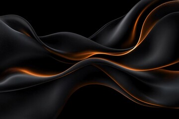 A sophisticated black fabric abstract background suitable for mourning events, Black Friday promotions, or Black History Month graphics, highlighting elegance and mystery.