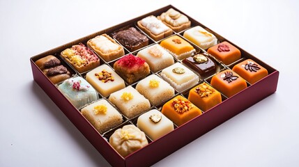 Sweets like ladoos, barfis, gulab jamun and kaju katli are often given as gifts. The boxes of these sweets are usually beautifully decorated to create a special impression