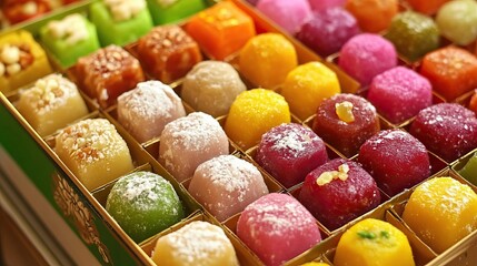 Sweets like ladoos, barfis, gulab jamun and kaju katli are often given as gifts. The boxes of these sweets are usually beautifully decorated to create a special impression