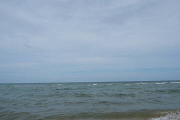 Fototapeta premium Sandy beach and sea for background