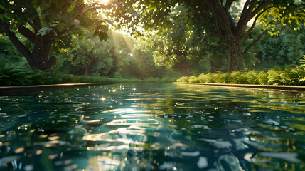 Fototapeta premium Reflecting Pool Realistic
