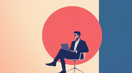 person working on a laptop