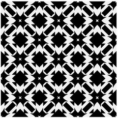 Seamless pattern with repeating abstract shapes.Black and white texture.Design element for prints, decoration, cover, textile,wallpaper, background, wrapping paper, clothing, fabric, package, cards.