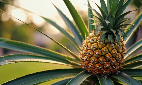 Close up of pineapple video background