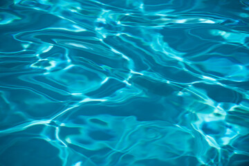 Obraz premium Blue ripped water in swimming pool, water pool texture and surface water backgraund.