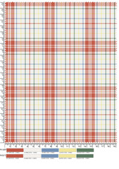 Plaid fabric pattern, blue, brown, cream, seamless for textiles, and for designing clothes, skirts or decorative fabrics. Vector illustration.