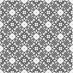Seamless pattern with repeating abstract shapes.Black and white texture.Design element for prints, decoration, cover, textile,wallpaper, background, wrapping paper, clothing, fabric, package, cards.