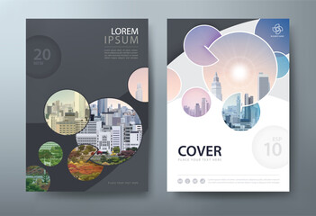 Annual report brochure flyer design template vector, Leaflet, presentation book cover templates, layout in A4 size