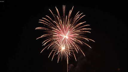 fireworks in the night sky