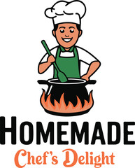 A logo for a homemade masala