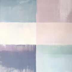 Soft color block artwork showcasing calming pastel tones with a modern aesthetic