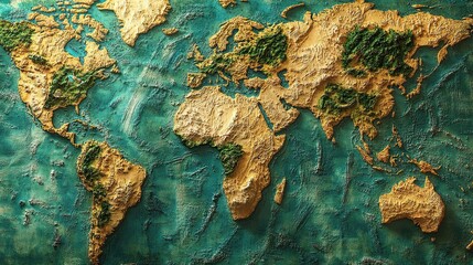 AI and geospatial technologies creating digital maps and simulations of the Earths surface, improving disaster management, urban planning, and natural resource monitoring for sustainable solutions.