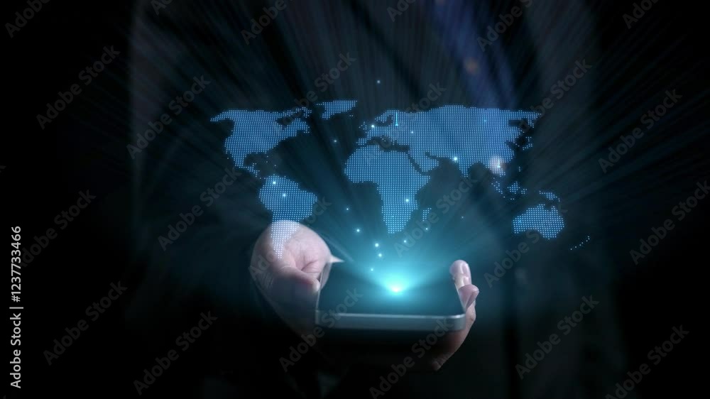 Poster business person engages in networking, building valuable connections. effective people networking st