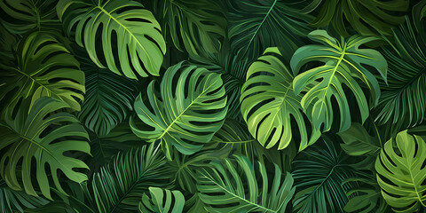 green leaves background