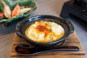 Delicious food made of crab