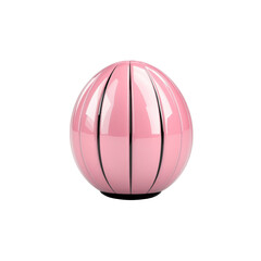 Fototapeta premium Pink and Black Striped Sphere Decor - Modern Home Accessory