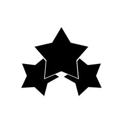 three stars vector icon