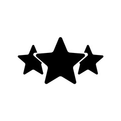 three stars vector icon