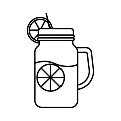 illustration of lemon juice vector illustration