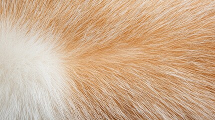 Close-up ginger cat fur texture, soft hairs, background blur, pet texture