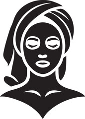 Silhouette of an individual wearing a face mask, symbolizing health protection, safety, and hygiene. Ideal for medical, pandemic, and safety-related designs.