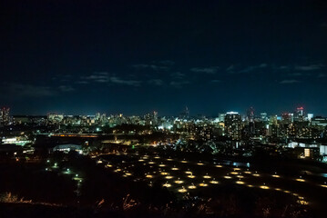 青葉城址から見た仙台の夜景