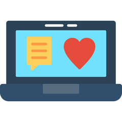 Chat and Laptop Icon