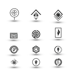 Obraz premium Design concept creative abstract logo collection Logo can be used for icon brand identity