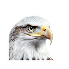 Fototapeta premium Majestic Bald Eagle Portrait Close-up of a Powerful Bird of Prey