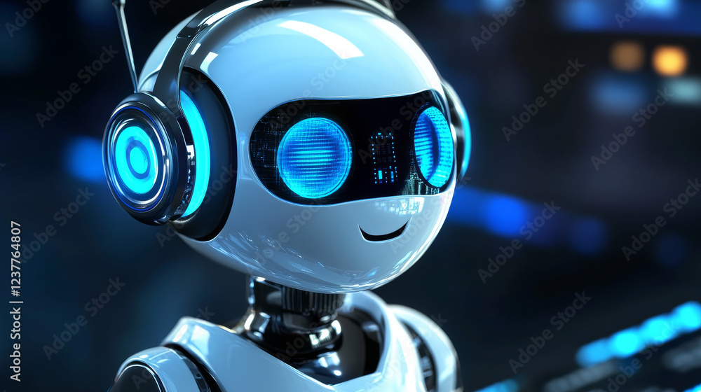 Poster digital chatbot are assistant conversation for provide access to data growth of business in online n