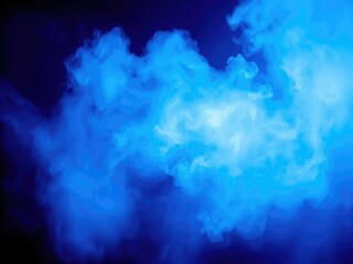 Fototapeta premium Shimmering blue mist on an abstract background, vapor, surrealism
